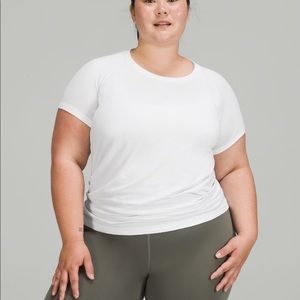 swiftly tech size 6 white shirt!!